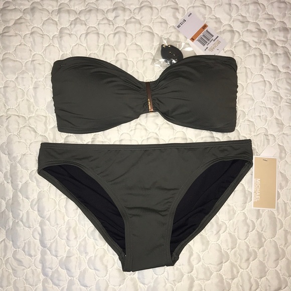 michael kors olive green swimsuit